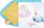 Papyrus Blank Card for Her (Pink Glitter Butterflies)